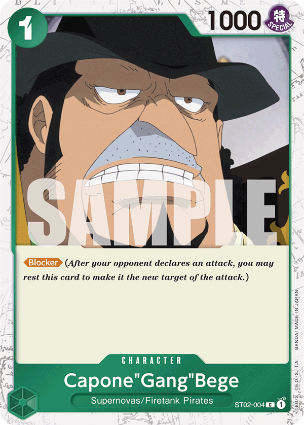 Capone"Gang"Bege (Jolly Roger Foil) (ST02-004) (Parallel / Alternate Art)