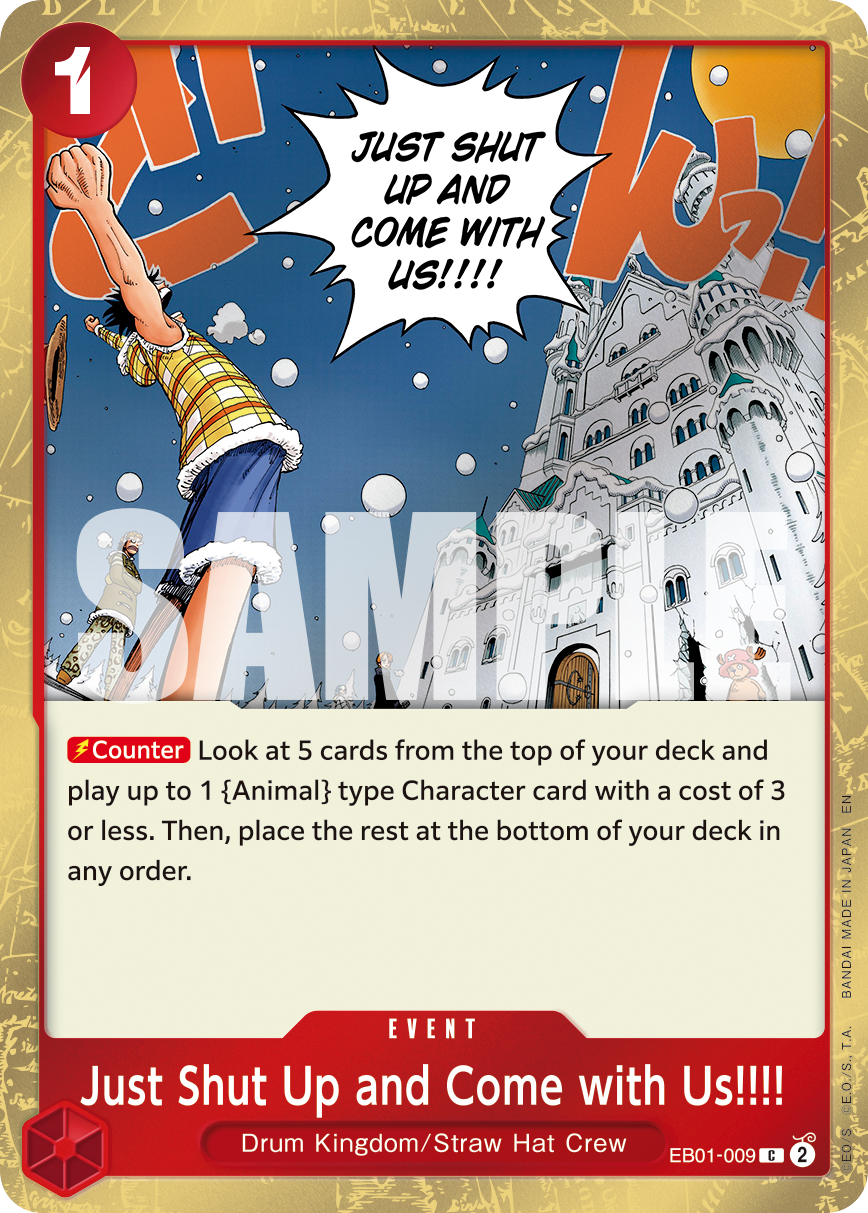 Just Shut Up and Come with Us!!!! (Pirate Foil) (EB01-009) (Parallel / Alternate Art)