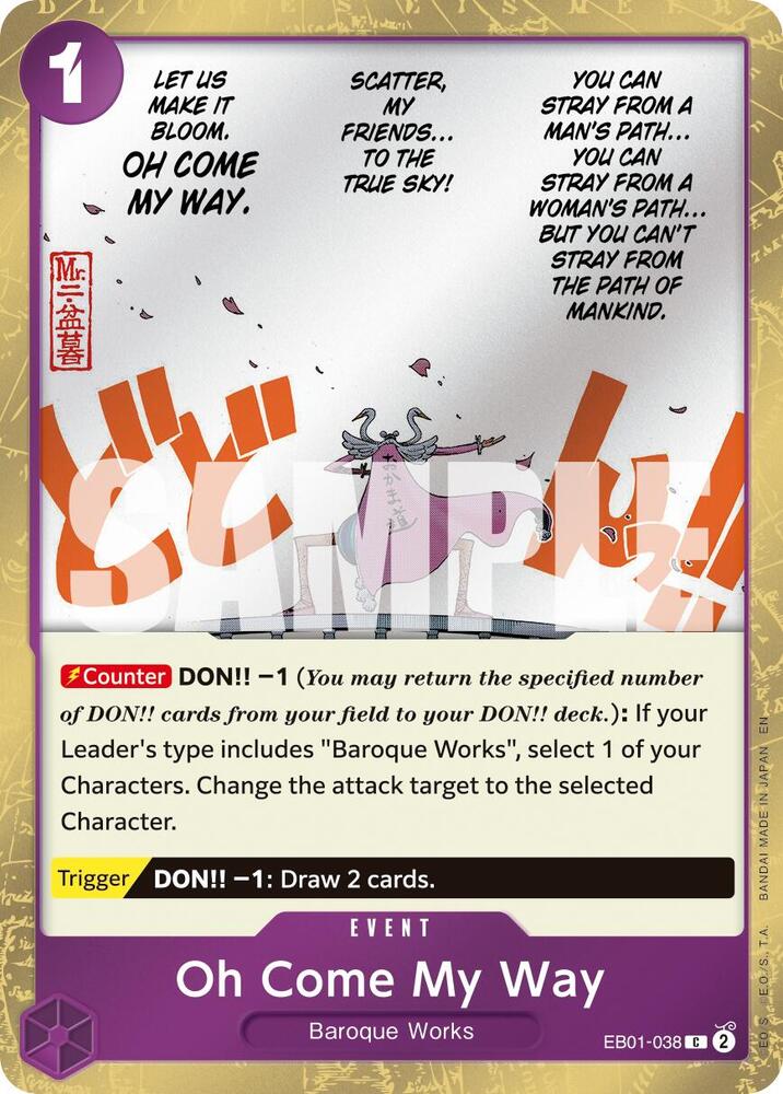 Oh Come My Way (Pirate Foil) (EB01-038) (Parallel / Alternate Art)