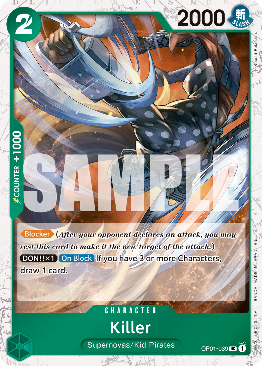 Killer (Pirate Foil) (OP01-039) (Parallel / Alternate Art)