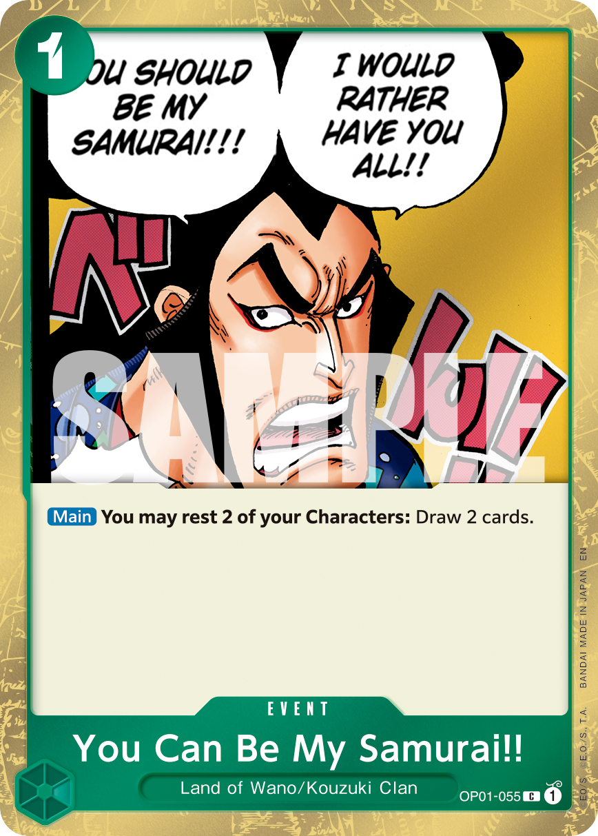 You Can Be My Samurai!! (Pirate Foil) (OP01-055) (Parallel / Alternate Art)