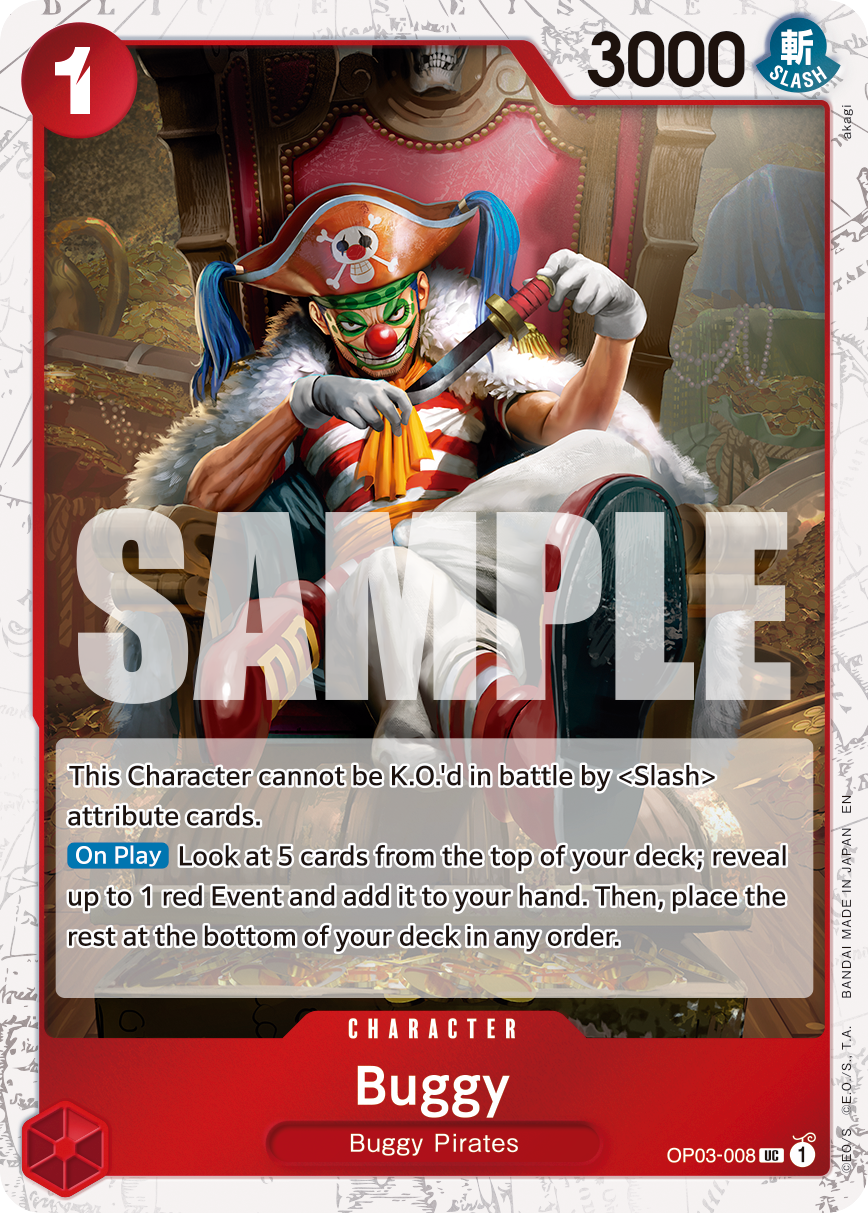 Buggy (Pirate Foil) (OP03-008) (Parallel / Alternate Art)