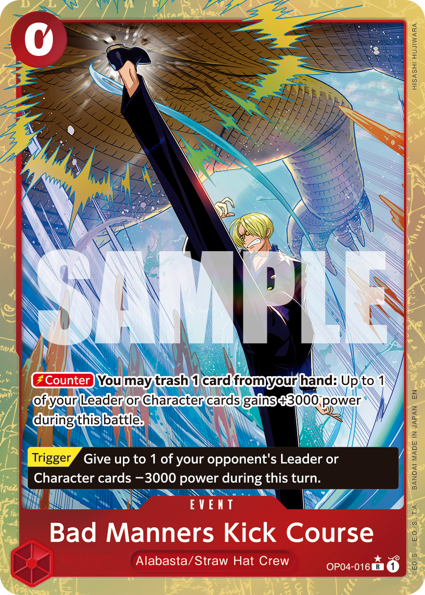 Bad Manners Kick Course (OP04-016) (Alternate Art)