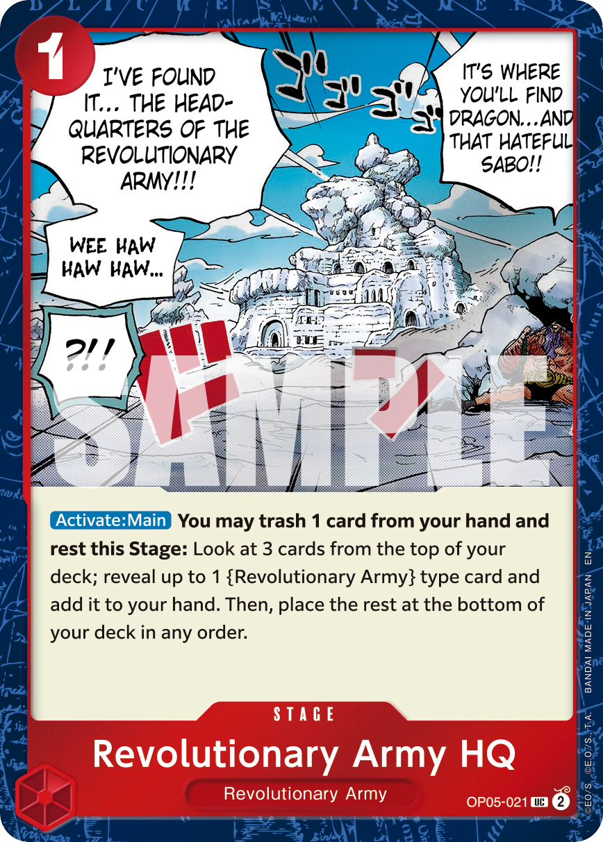 Revolutionary Army HQ (Pirate Foil) (OP05-021) (Parallel / Alternate Art)