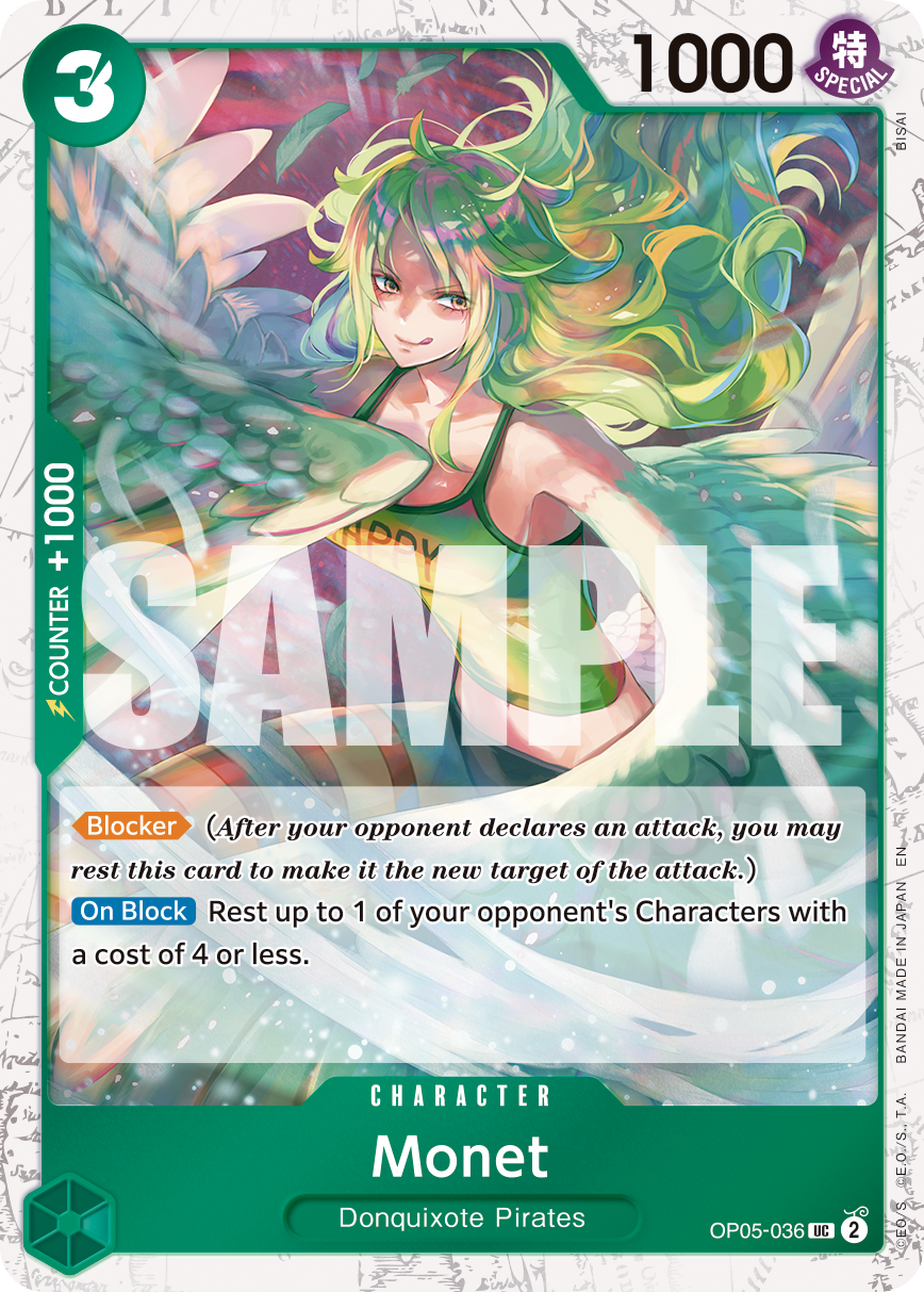 Monet (Pirate Foil) (OP05-036) (Parallel / Alternate Art)