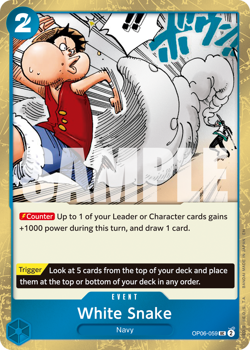 White Snake (Pirate Foil) (OP06-059) (Parallel / Alternate Art)