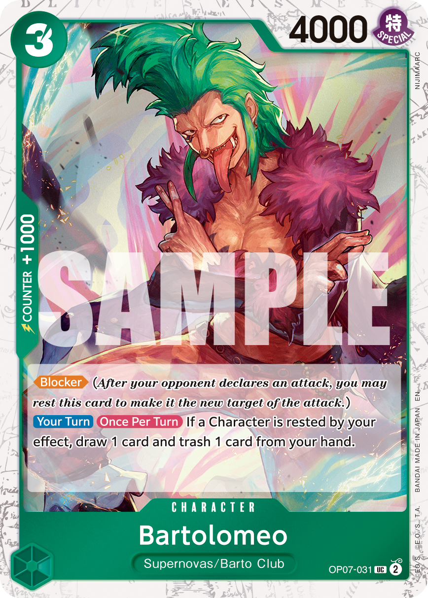 Bartolomeo (Pirate Foil) (OP07-031) (Parallel / Alternate Art)