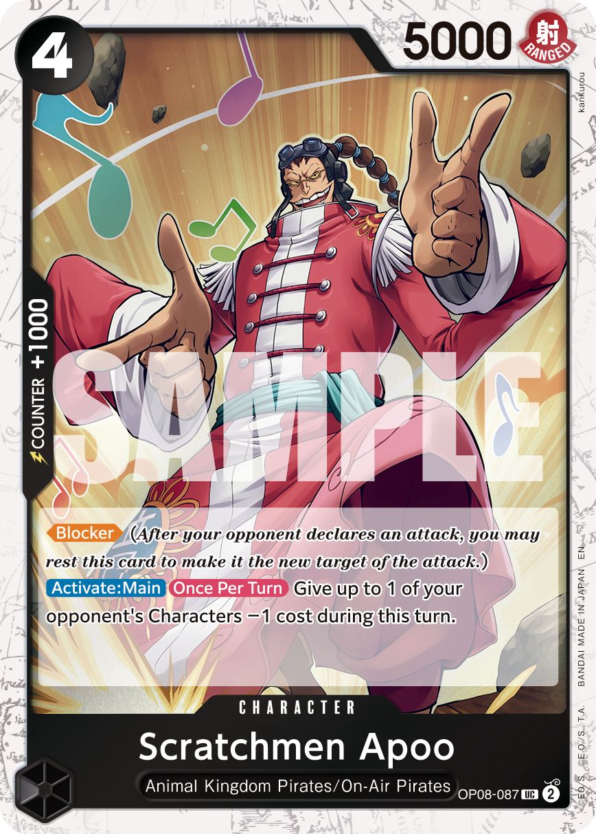 Scratchmen Apoo (Pirate Foil) (OP08-087) (Parallel / Alternate Art)