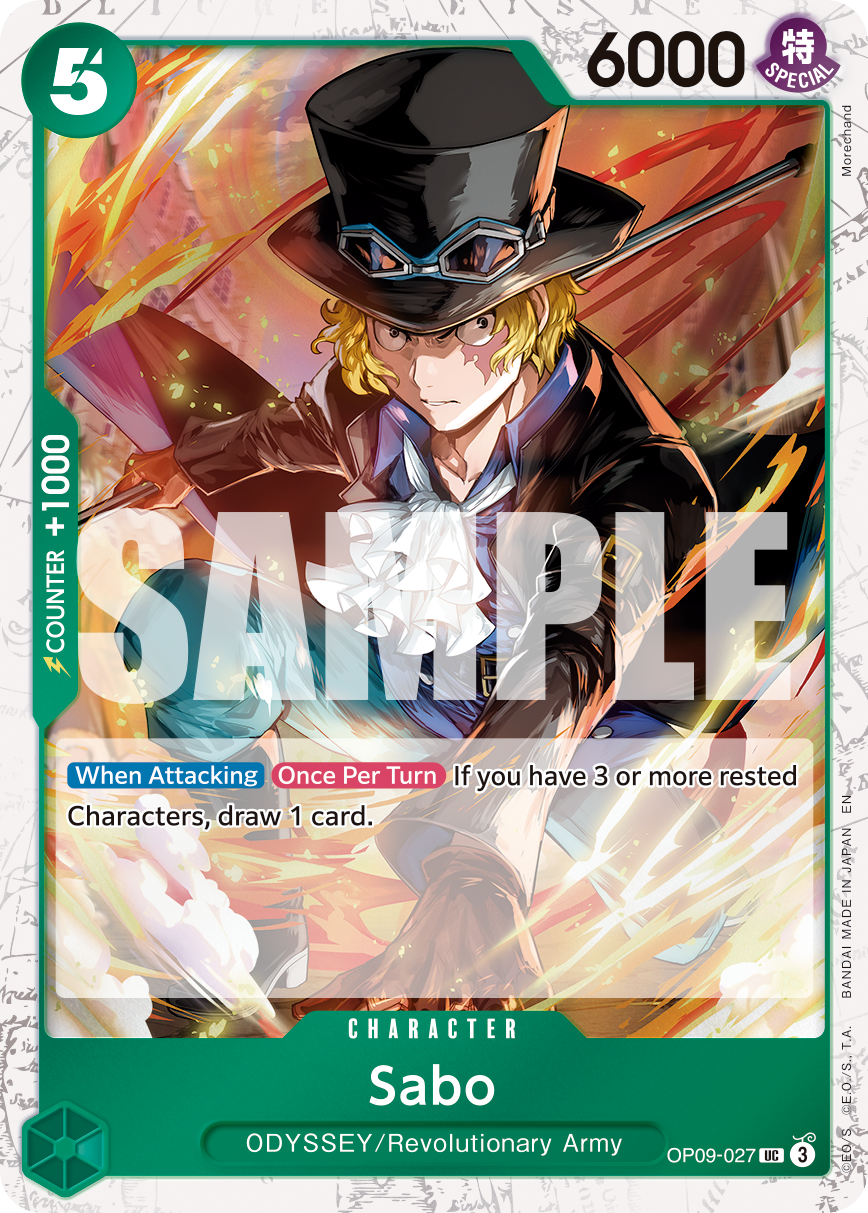 Sabo (Pirate Foil) (OP09-027) (Parallel / Alternate Art)