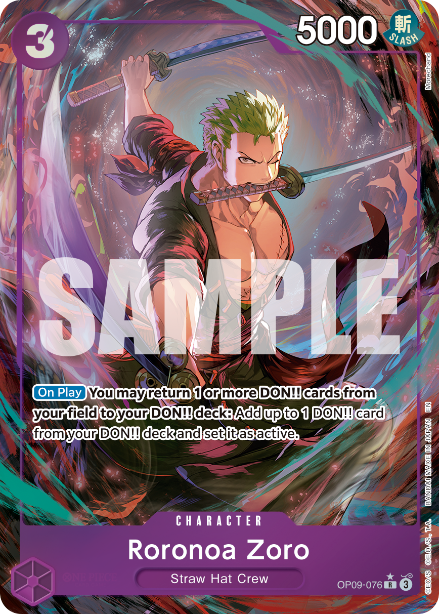 Roronoa Zoro (OP09-076) (Alternate Art)
