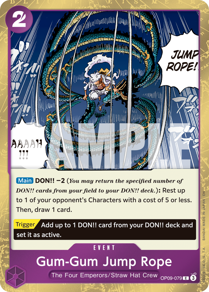 Gum-Gum Jump Rope (Pirate Foil) (OP09-079) (Parallel / Alternate Art)