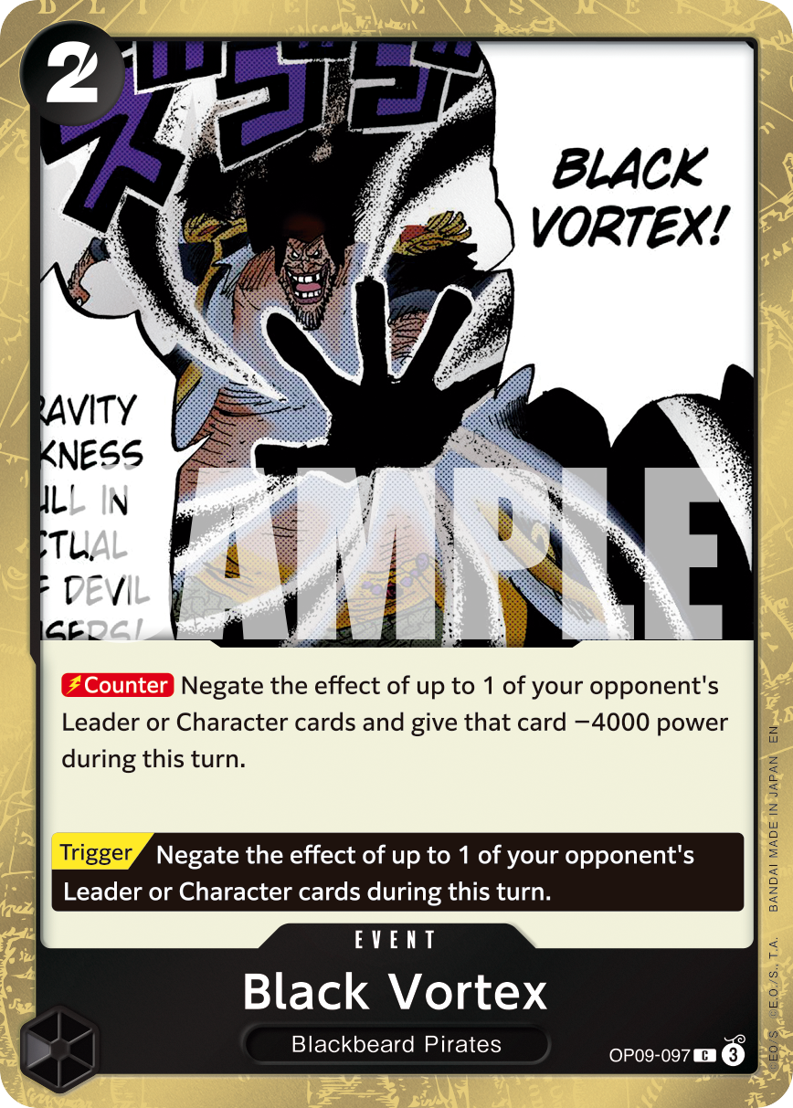 Black Vortex (Pirate Foil) (OP09-097) (Parallel / Alternate Art)
