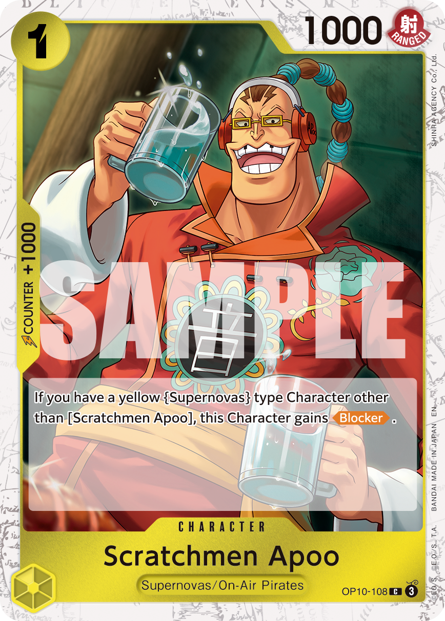 Scratchmen Apoo (Pirate Foil) (OP10-108) (Parallel / Alternate Art)
