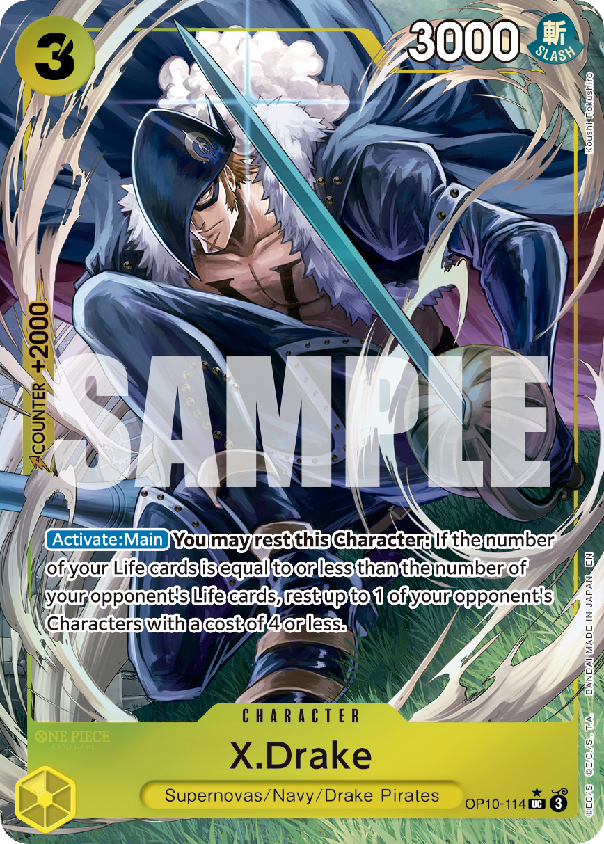 X.Drake (OP10-114) (Alternate Art)