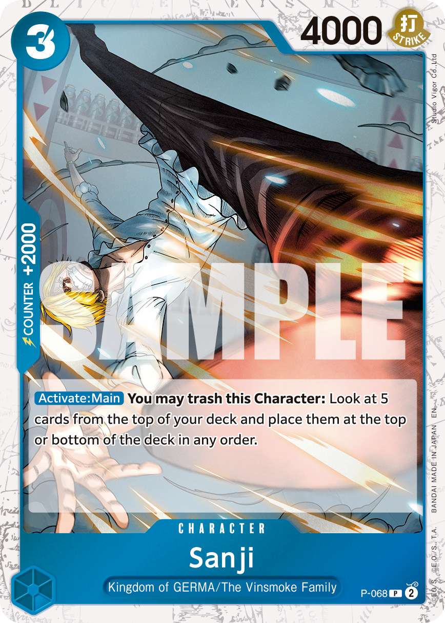 Sanji (Pirate Foil) (P-068) (Parallel / Alternate Art)