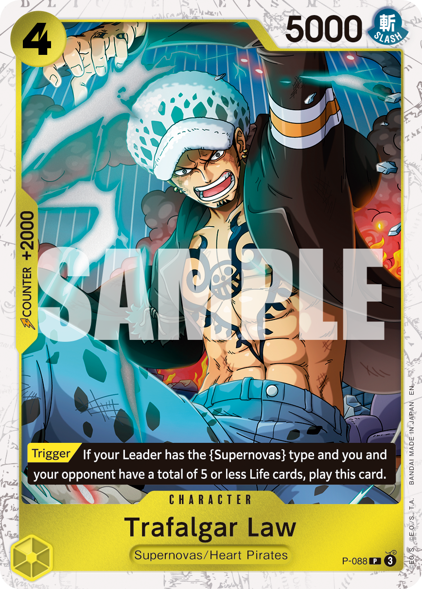 Trafalgar Law (Pirate Foil) (P-088) (Parallel / Alternate Art)