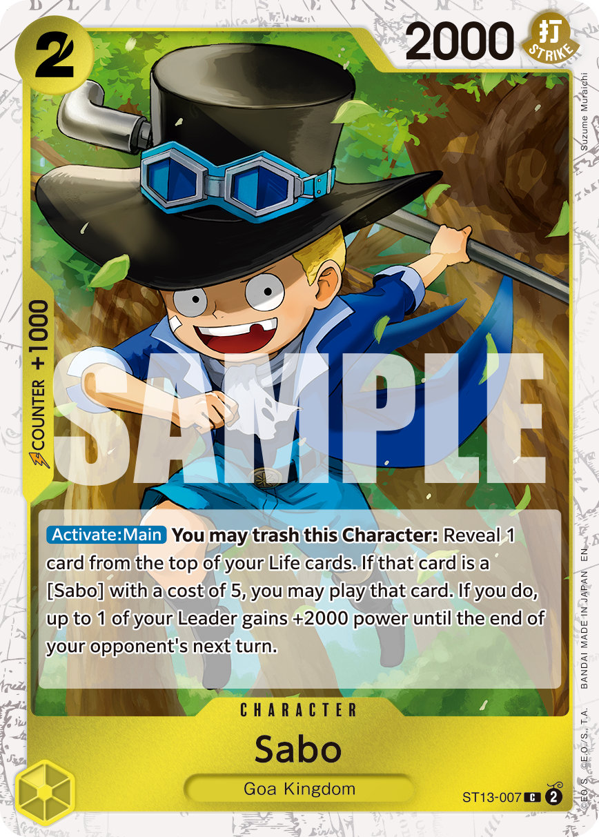 Sabo (Pirate Foil) (ST13-007) (Parallel / Alternate Art)