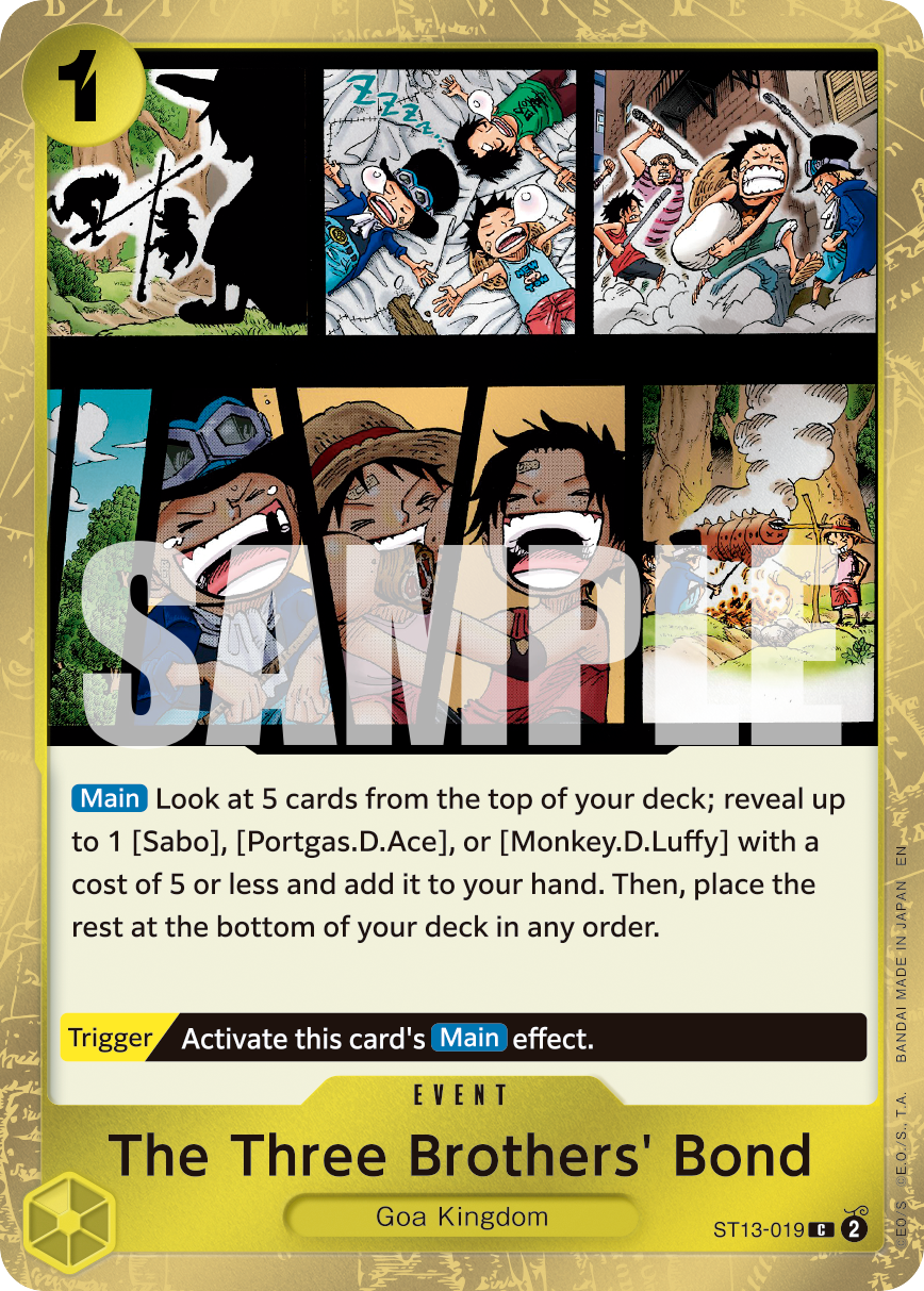 The Three Brothers' Bond (Pirate Foil) (ST13-019) (Parallel / Alternate Art)