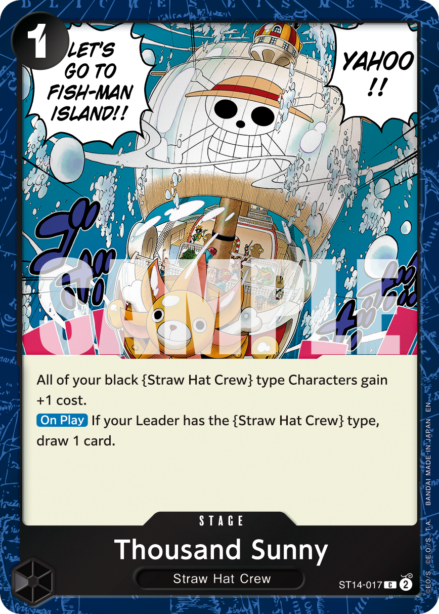 Thousand Sunny (Pirate Foil) (ST14-017) (Parallel / Alternate Art)