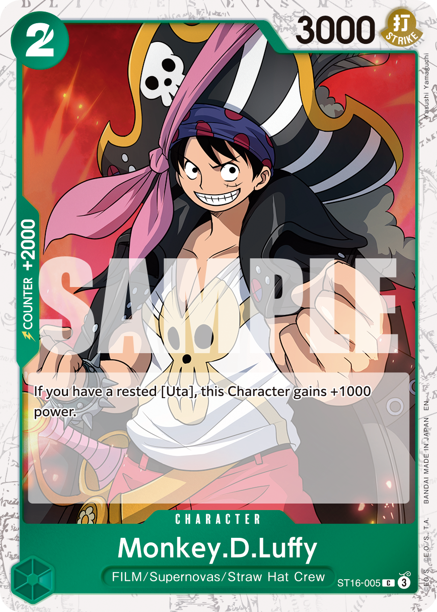 Monkey.D.Luffy (Pirate Foil) (ST16-005) (Parallel / Alternate Art)