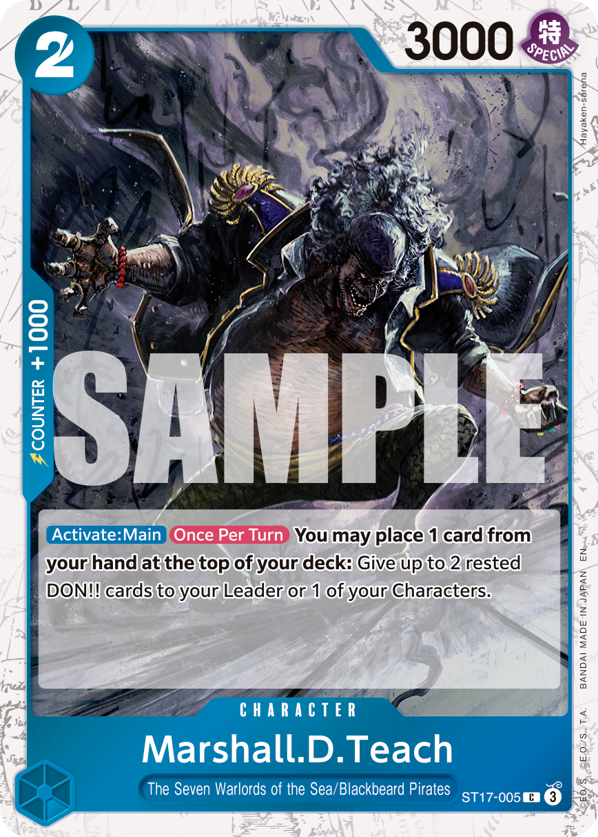 Marshall.D.Teach (Pirate Foil) (ST17-005) (Parallel / Alternate Art)