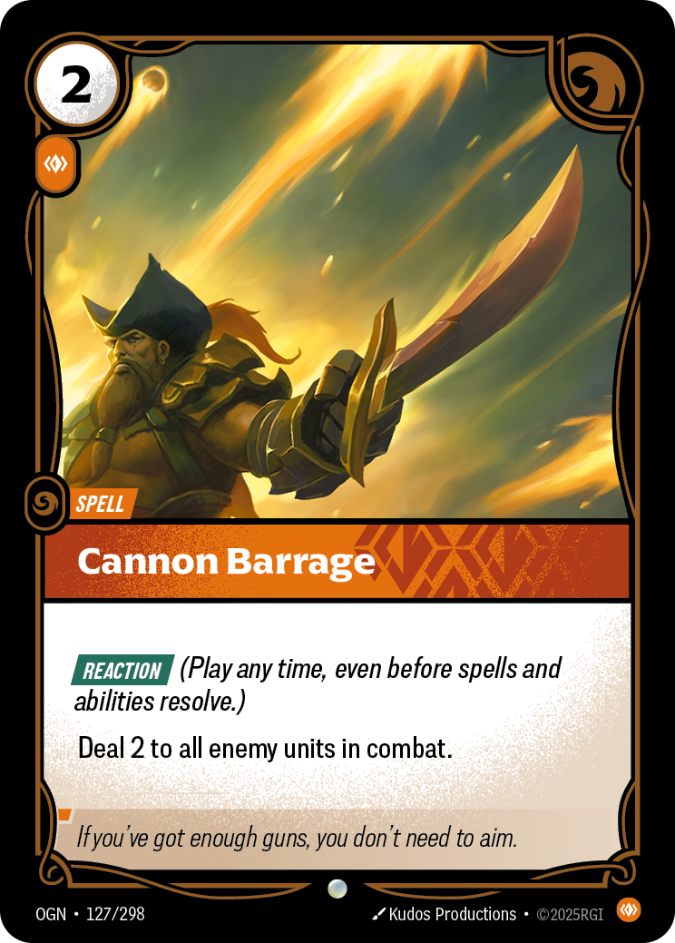 Cannon Barrage (OGN-127/298)