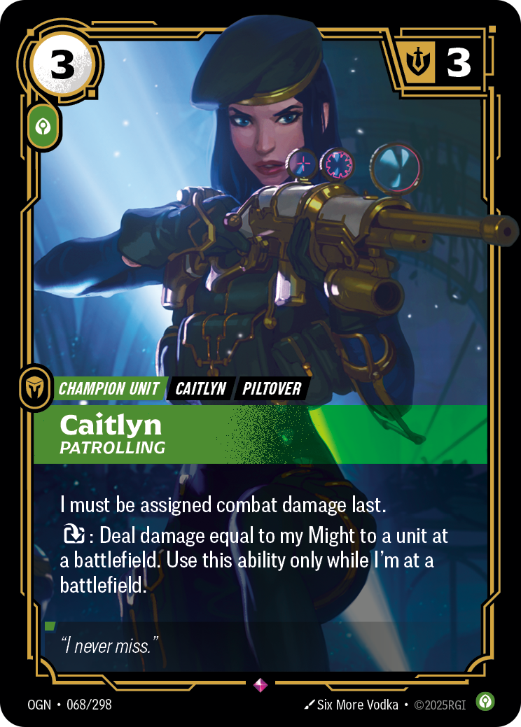 Caitlyn, Patrolling (OGN-068/298)