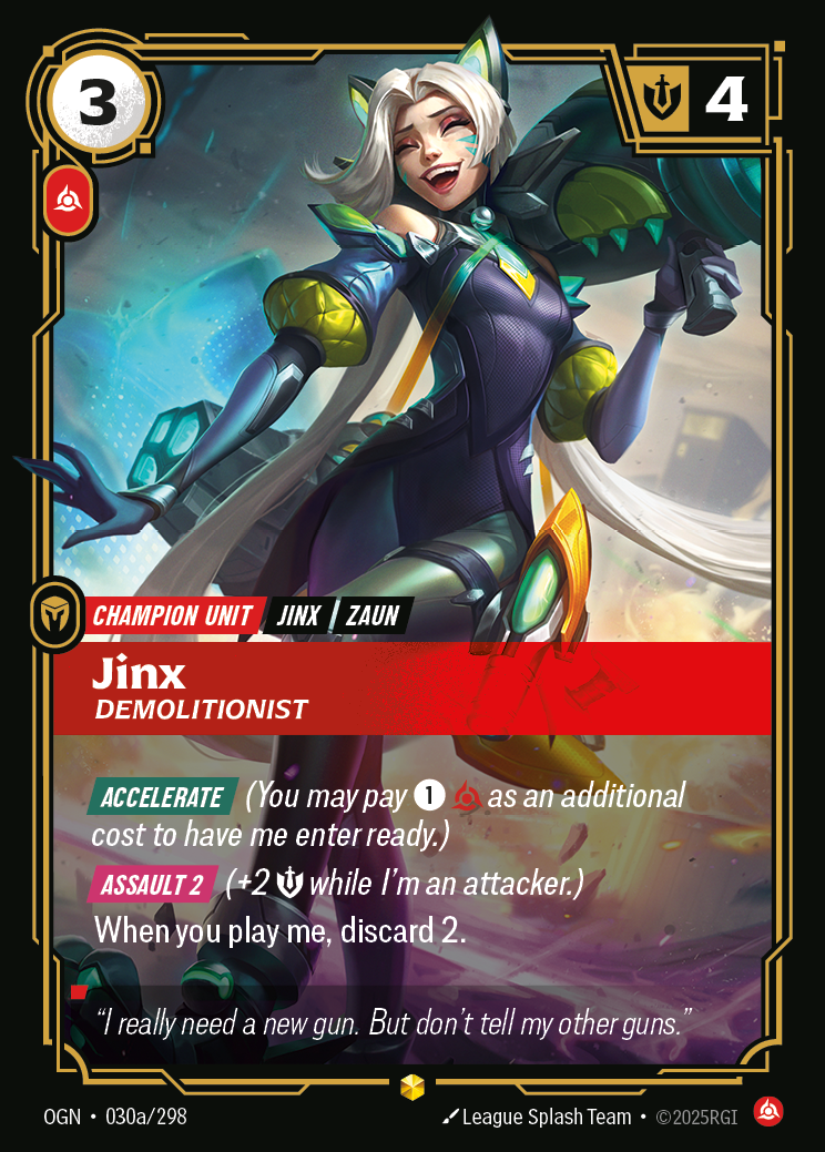 Jinx, Demolitionist (OGN-030a/298)