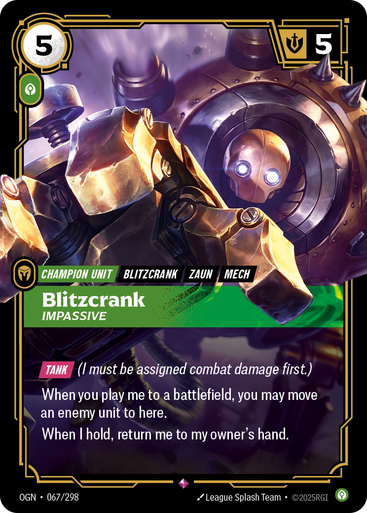 Blitzcrank, Impassive (OGN-067/298)