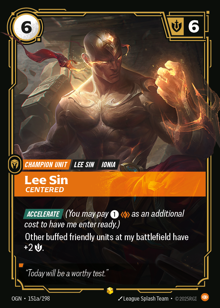 Lee Sin, Centered (OGN-151a/298)