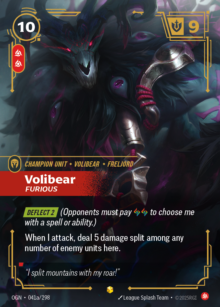 Volibear, Furious (OGN-041a/298)