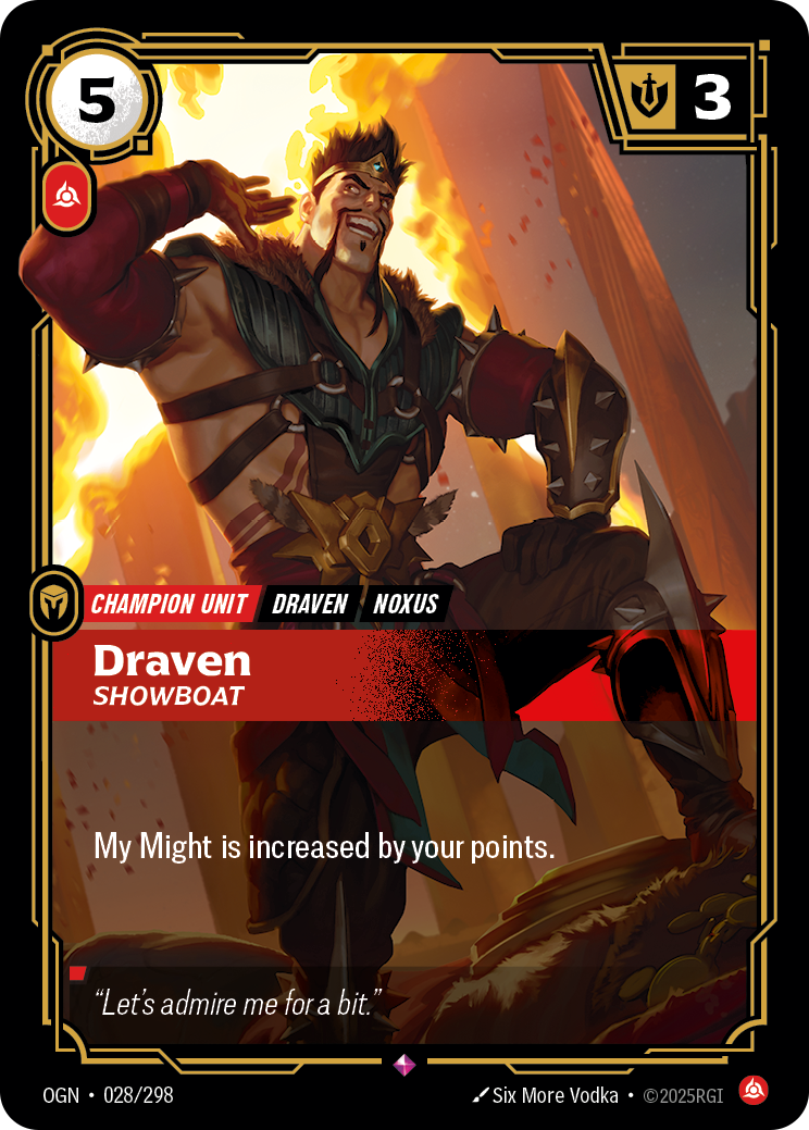 Draven, Showboat (OGN-028/298)