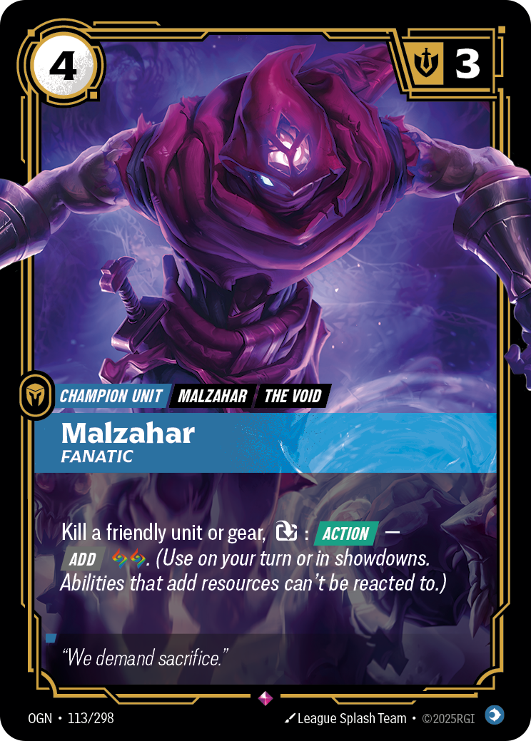 Malzahar, Fanatic (OGN-113/298)