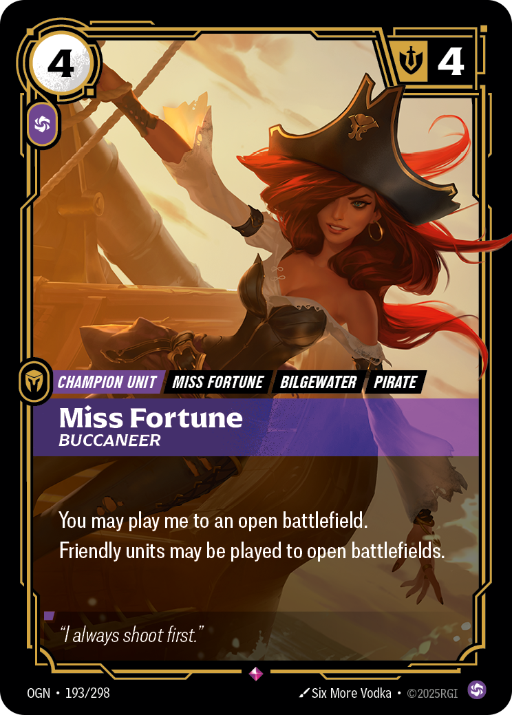 Miss Fortune, Buccaneer (OGN-193/298)