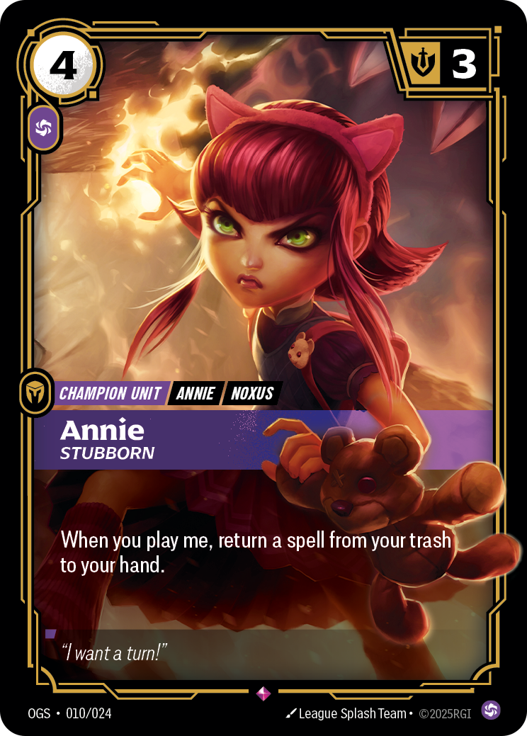 Annie, Stubborn (OGS-010/024)