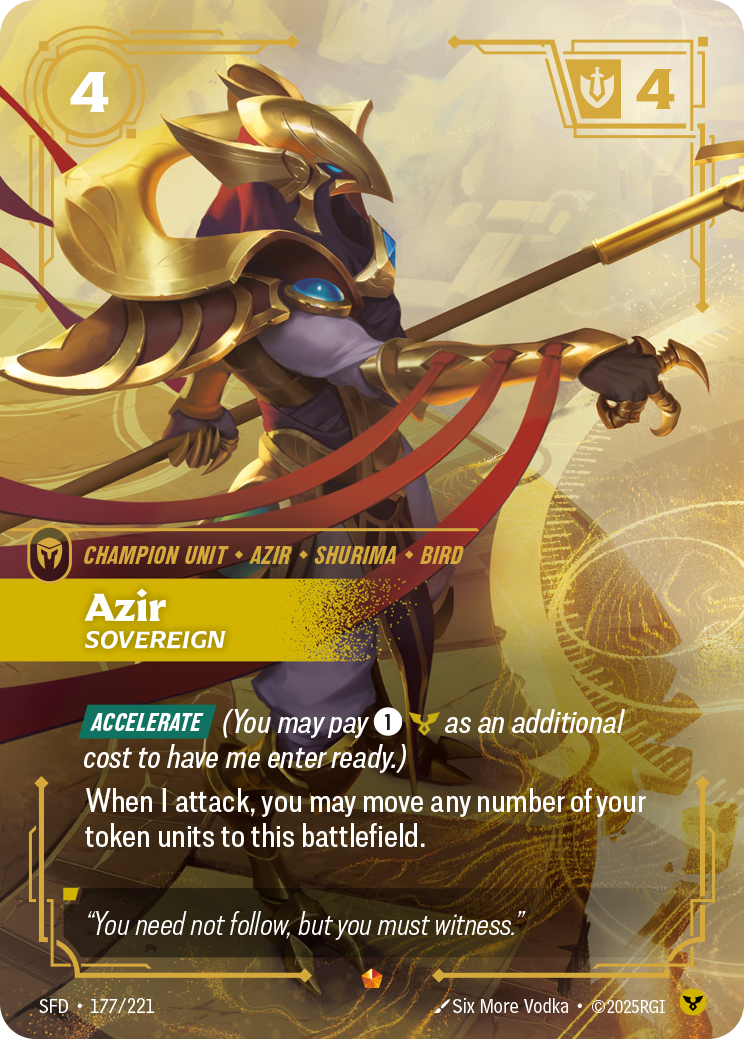 Azir, Sovereign (SFD-177/221)