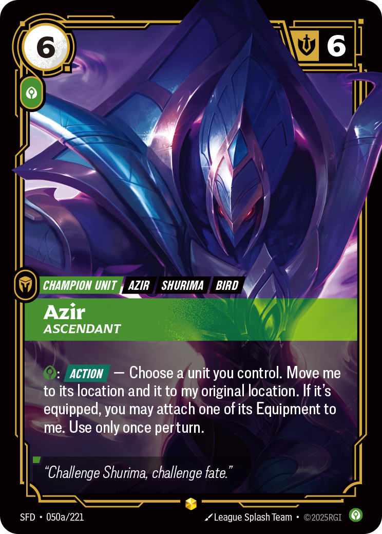 Azir, Ascendant (SFD-050a/221)