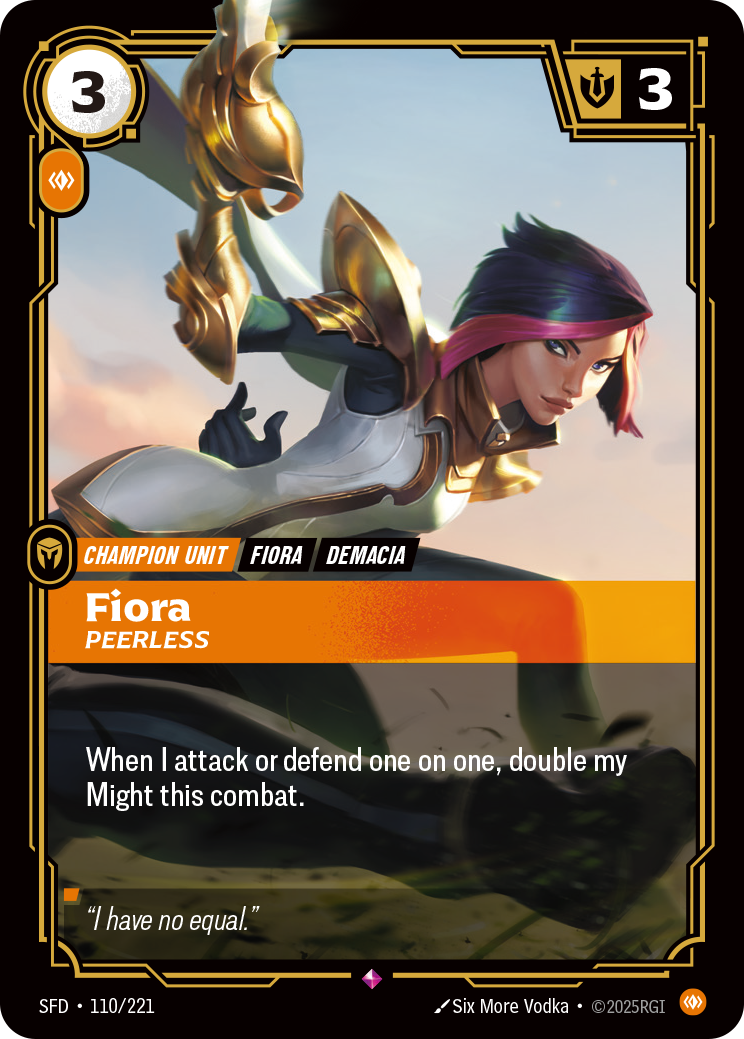 Fiora, Peerless (SFD-110/221)