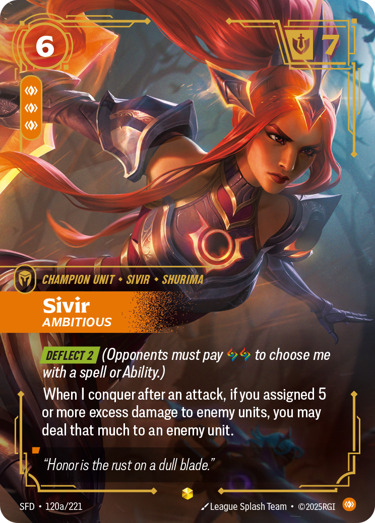 Sivir, Ambitious (SFD-120a/221)