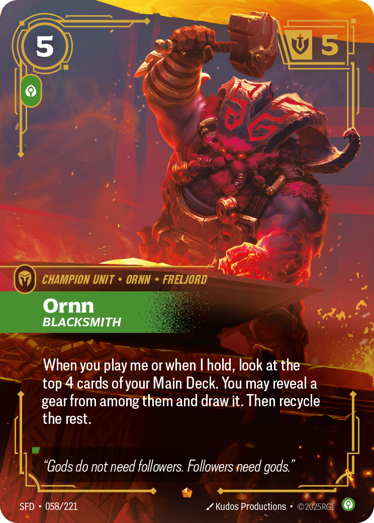 Ornn, Blacksmith (SFD-058/221)