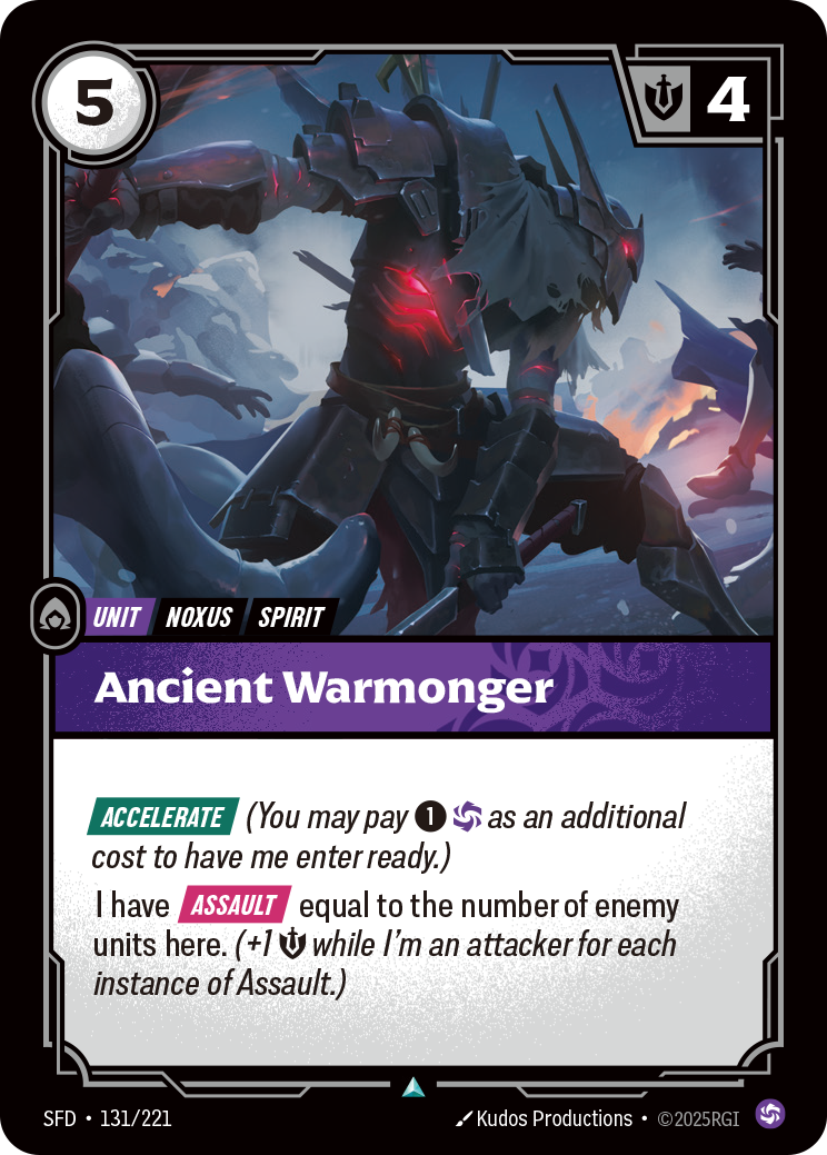 Ancient Warmonger (SFD-131/221)