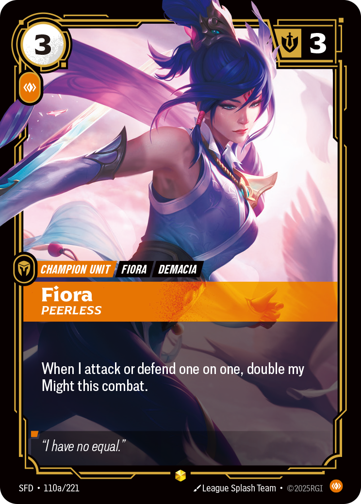 Fiora, Peerless (SFD-110a/221)