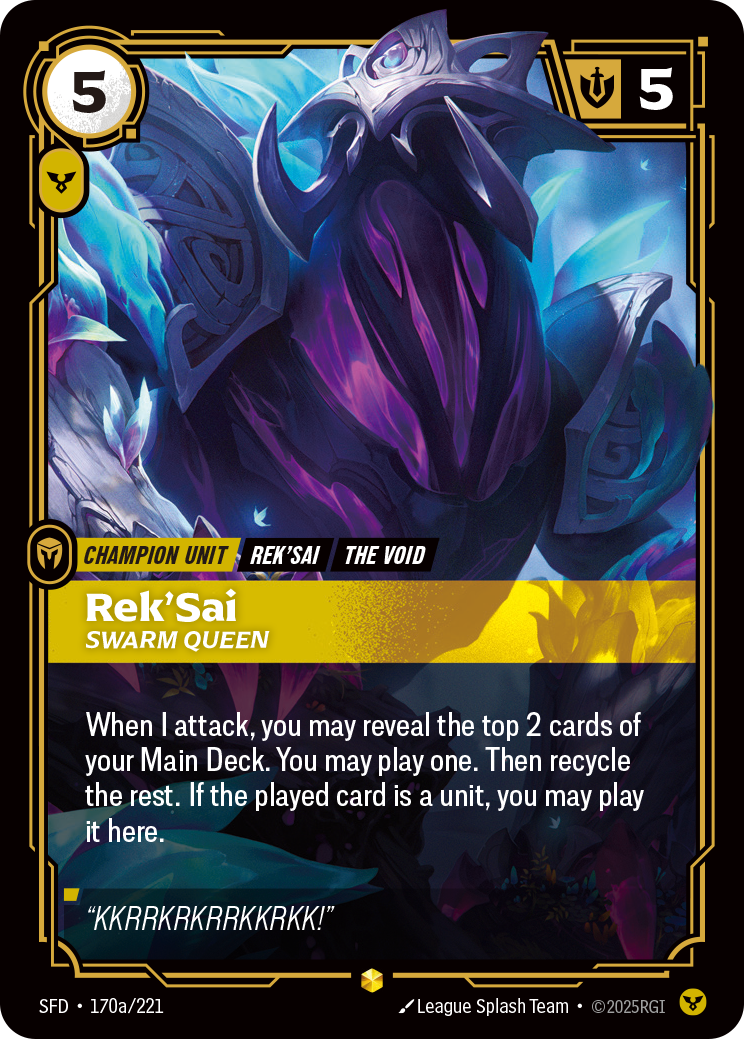 Rek'Sai, Swarm Queen (SFD-170a/221)