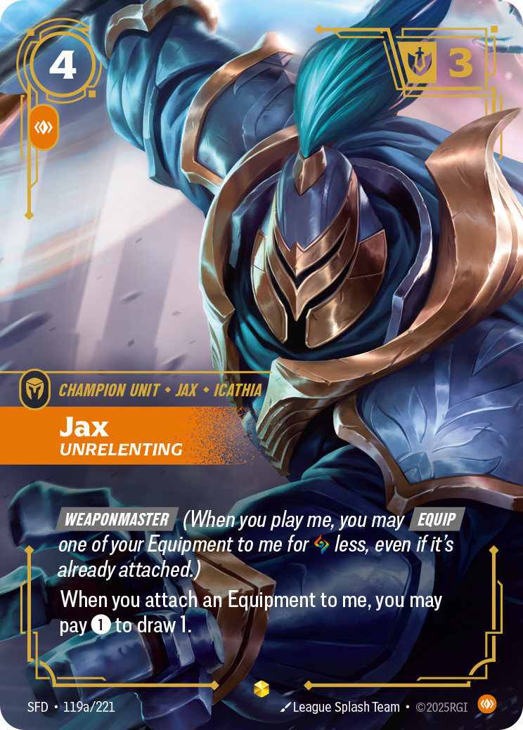 Jax, Unrelenting (SFD-119a/221)
