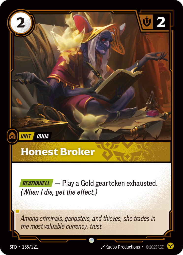 Honest Broker (SFD-155/221)