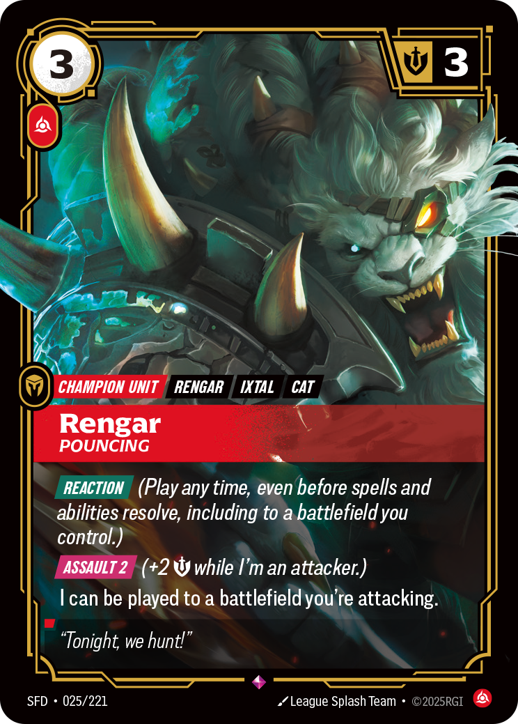 Rengar, Pouncing (SFD-025/221)