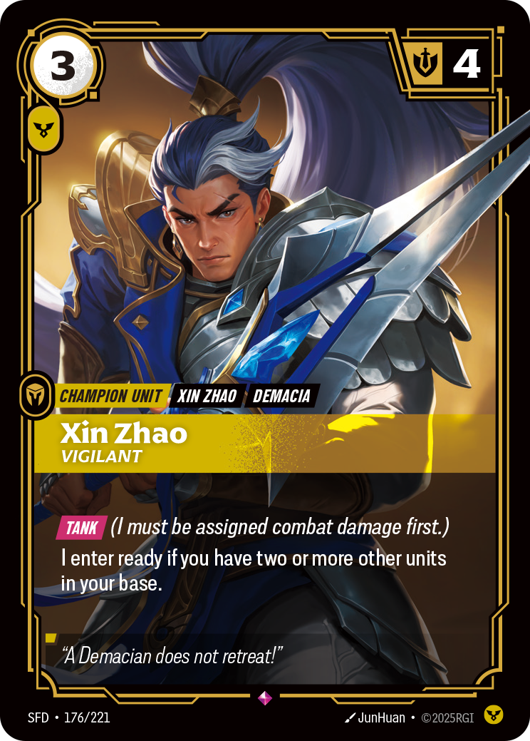 Xin Zhao, Vigilant (SFD-176/221)