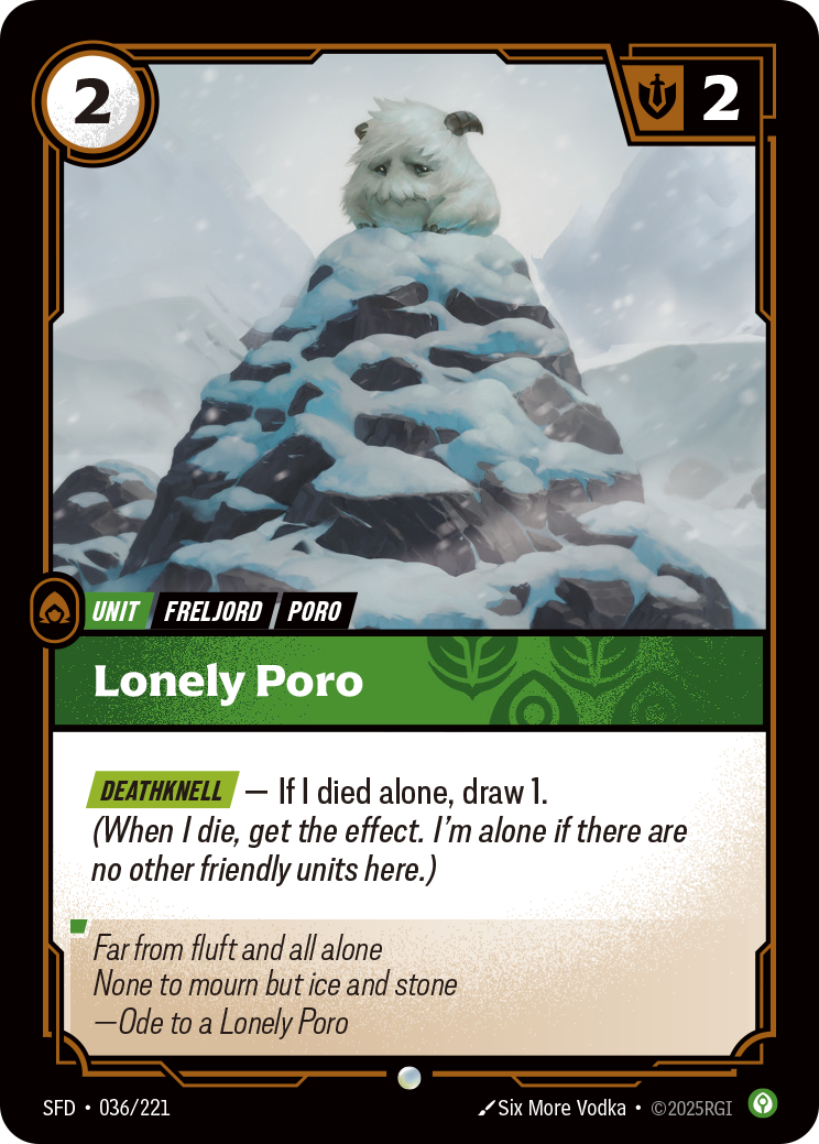Lonely Poro (SFD-036/221)